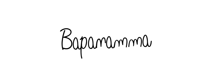 Make a beautiful signature design for name Bapanamma. With this signature (Angelique-Rose-font-FFP) style, you can create a handwritten signature for free. Bapanamma signature style 5 images and pictures png