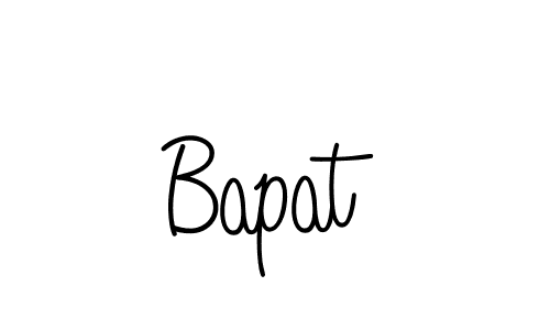 How to make Bapat name signature. Use Angelique-Rose-font-FFP style for creating short signs online. This is the latest handwritten sign. Bapat signature style 5 images and pictures png