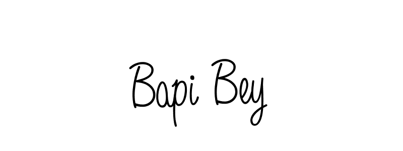 How to make Bapi Bey name signature. Use Angelique-Rose-font-FFP style for creating short signs online. This is the latest handwritten sign. Bapi Bey signature style 5 images and pictures png