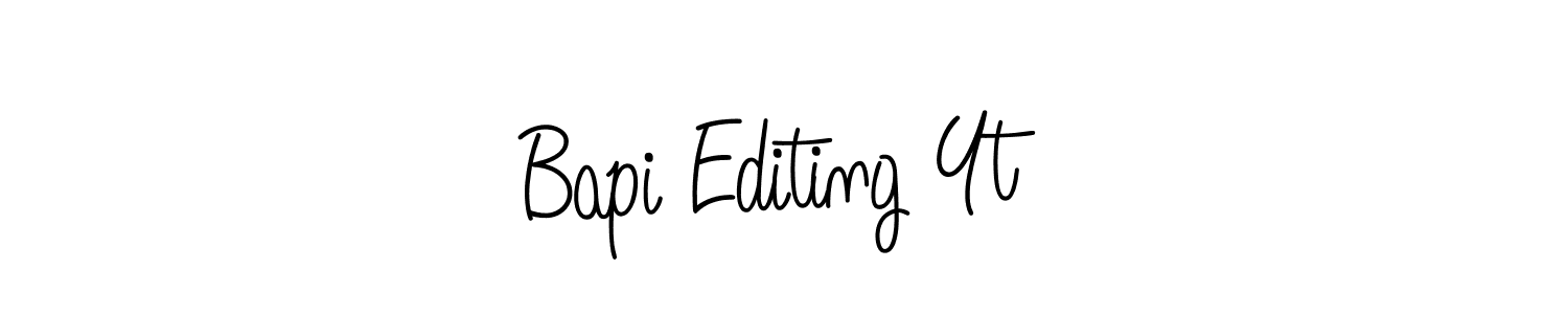 You should practise on your own different ways (Angelique-Rose-font-FFP) to write your name (Bapi Editing Yt) in signature. don't let someone else do it for you. Bapi Editing Yt signature style 5 images and pictures png