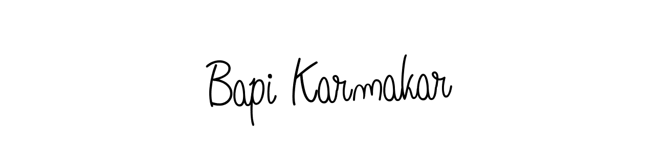 How to make Bapi Karmakar signature? Angelique-Rose-font-FFP is a professional autograph style. Create handwritten signature for Bapi Karmakar name. Bapi Karmakar signature style 5 images and pictures png