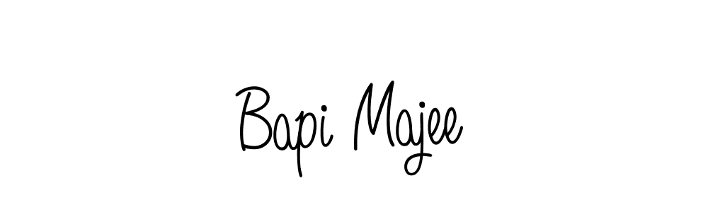 You should practise on your own different ways (Angelique-Rose-font-FFP) to write your name (Bapi Majee) in signature. don't let someone else do it for you. Bapi Majee signature style 5 images and pictures png