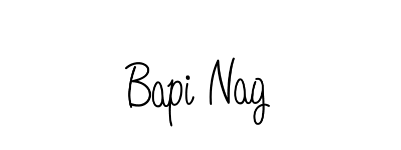 You should practise on your own different ways (Angelique-Rose-font-FFP) to write your name (Bapi Nag) in signature. don't let someone else do it for you. Bapi Nag signature style 5 images and pictures png