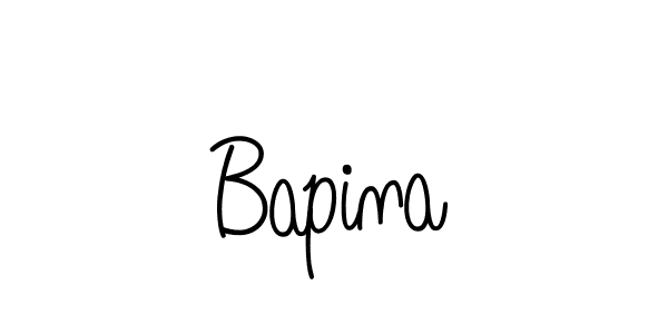Design your own signature with our free online signature maker. With this signature software, you can create a handwritten (Angelique-Rose-font-FFP) signature for name Bapina. Bapina signature style 5 images and pictures png