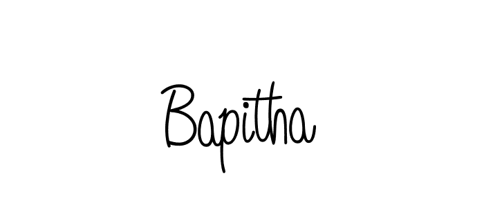 How to make Bapitha name signature. Use Angelique-Rose-font-FFP style for creating short signs online. This is the latest handwritten sign. Bapitha signature style 5 images and pictures png