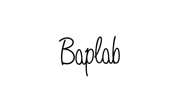 You should practise on your own different ways (Angelique-Rose-font-FFP) to write your name (Baplab) in signature. don't let someone else do it for you. Baplab signature style 5 images and pictures png
