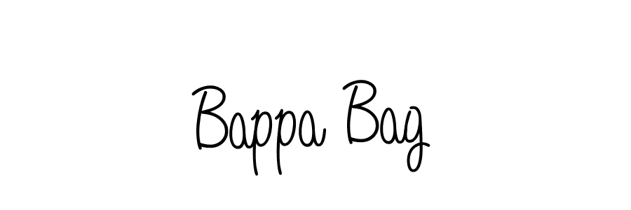 Use a signature maker to create a handwritten signature online. With this signature software, you can design (Angelique-Rose-font-FFP) your own signature for name Bappa Bag. Bappa Bag signature style 5 images and pictures png