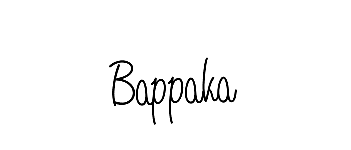 You should practise on your own different ways (Angelique-Rose-font-FFP) to write your name (Bappaka) in signature. don't let someone else do it for you. Bappaka signature style 5 images and pictures png