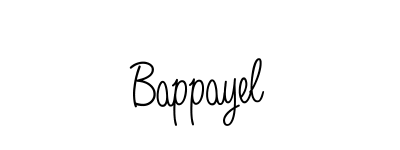 Design your own signature with our free online signature maker. With this signature software, you can create a handwritten (Angelique-Rose-font-FFP) signature for name Bappayel. Bappayel signature style 5 images and pictures png