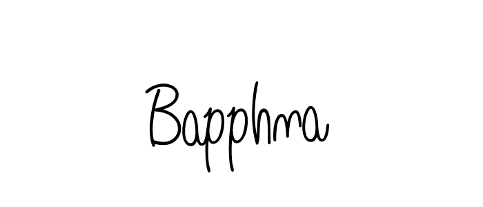 Use a signature maker to create a handwritten signature online. With this signature software, you can design (Angelique-Rose-font-FFP) your own signature for name Bapphna. Bapphna signature style 5 images and pictures png