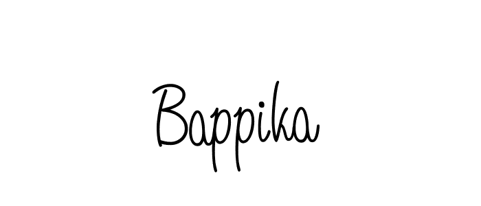 Design your own signature with our free online signature maker. With this signature software, you can create a handwritten (Angelique-Rose-font-FFP) signature for name Bappika. Bappika signature style 5 images and pictures png