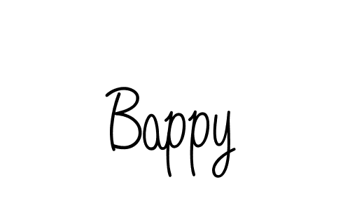 Bappy stylish signature style. Best Handwritten Sign (Angelique-Rose-font-FFP) for my name. Handwritten Signature Collection Ideas for my name Bappy. Bappy signature style 5 images and pictures png