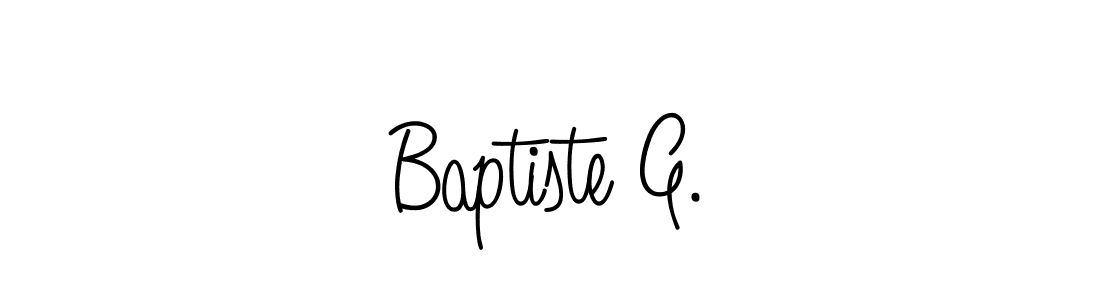 This is the best signature style for the Baptiste G. name. Also you like these signature font (Angelique-Rose-font-FFP). Mix name signature. Baptiste G. signature style 5 images and pictures png