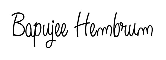 Use a signature maker to create a handwritten signature online. With this signature software, you can design (Angelique-Rose-font-FFP) your own signature for name Bapujee Hembrum. Bapujee Hembrum signature style 5 images and pictures png