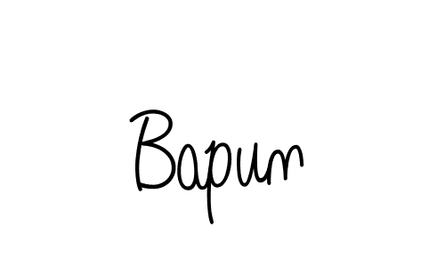 Use a signature maker to create a handwritten signature online. With this signature software, you can design (Angelique-Rose-font-FFP) your own signature for name Bapun. Bapun signature style 5 images and pictures png