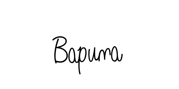 Use a signature maker to create a handwritten signature online. With this signature software, you can design (Angelique-Rose-font-FFP) your own signature for name Bapuna. Bapuna signature style 5 images and pictures png