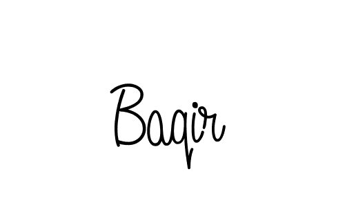 Create a beautiful signature design for name Baqir. With this signature (Angelique-Rose-font-FFP) fonts, you can make a handwritten signature for free. Baqir signature style 5 images and pictures png