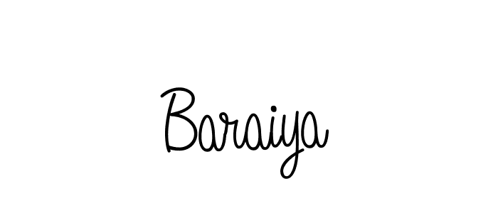 How to Draw Baraiya signature style? Angelique-Rose-font-FFP is a latest design signature styles for name Baraiya. Baraiya signature style 5 images and pictures png