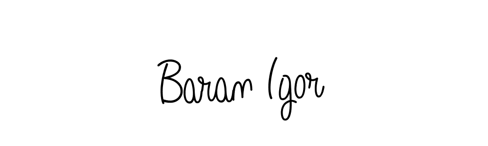 Baran Igor stylish signature style. Best Handwritten Sign (Angelique-Rose-font-FFP) for my name. Handwritten Signature Collection Ideas for my name Baran Igor. Baran Igor signature style 5 images and pictures png