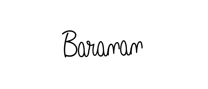 How to make Baranan name signature. Use Angelique-Rose-font-FFP style for creating short signs online. This is the latest handwritten sign. Baranan signature style 5 images and pictures png