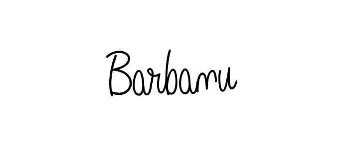 How to make Barbanu name signature. Use Angelique-Rose-font-FFP style for creating short signs online. This is the latest handwritten sign. Barbanu signature style 5 images and pictures png