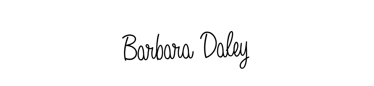 Make a beautiful signature design for name Barbara Daley. With this signature (Angelique-Rose-font-FFP) style, you can create a handwritten signature for free. Barbara Daley signature style 5 images and pictures png