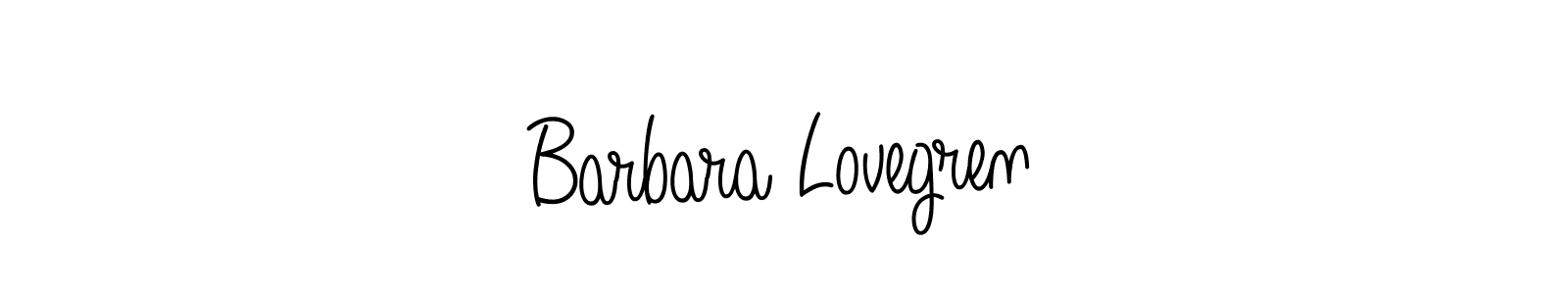 The best way (Angelique-Rose-font-FFP) to make a short signature is to pick only two or three words in your name. The name Barbara Lovegren include a total of six letters. For converting this name. Barbara Lovegren signature style 5 images and pictures png