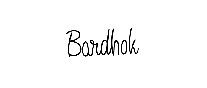 How to make Bardhok name signature. Use Angelique-Rose-font-FFP style for creating short signs online. This is the latest handwritten sign. Bardhok signature style 5 images and pictures png