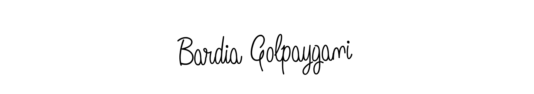 How to make Bardia Golpaygani name signature. Use Angelique-Rose-font-FFP style for creating short signs online. This is the latest handwritten sign. Bardia Golpaygani signature style 5 images and pictures png