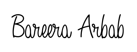 Make a beautiful signature design for name Bareera Arbab. Use this online signature maker to create a handwritten signature for free. Bareera Arbab signature style 5 images and pictures png