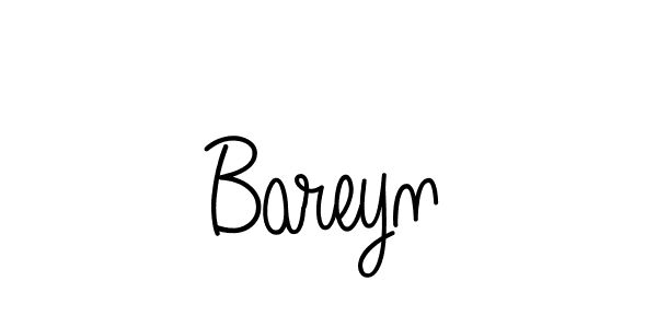 Create a beautiful signature design for name Bareyn. With this signature (Angelique-Rose-font-FFP) fonts, you can make a handwritten signature for free. Bareyn signature style 5 images and pictures png