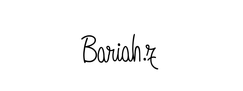 Create a beautiful signature design for name Bariah.z. With this signature (Angelique-Rose-font-FFP) fonts, you can make a handwritten signature for free. Bariah.z signature style 5 images and pictures png