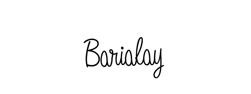 Design your own signature with our free online signature maker. With this signature software, you can create a handwritten (Angelique-Rose-font-FFP) signature for name Barialay. Barialay signature style 5 images and pictures png