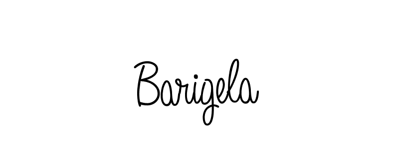 Make a beautiful signature design for name Barigela. With this signature (Angelique-Rose-font-FFP) style, you can create a handwritten signature for free. Barigela signature style 5 images and pictures png