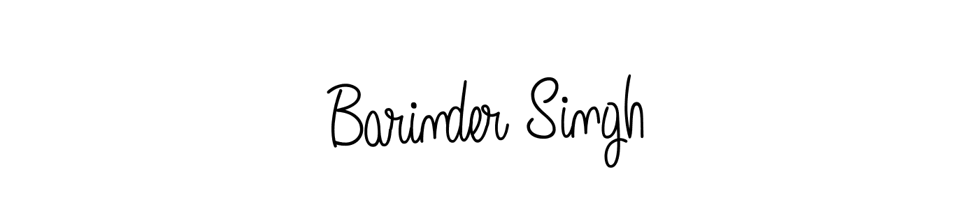 Create a beautiful signature design for name Barinder Singh. With this signature (Angelique-Rose-font-FFP) fonts, you can make a handwritten signature for free. Barinder Singh signature style 5 images and pictures png
