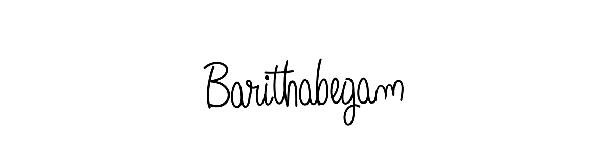 Design your own signature with our free online signature maker. With this signature software, you can create a handwritten (Angelique-Rose-font-FFP) signature for name Barithabegam. Barithabegam signature style 5 images and pictures png