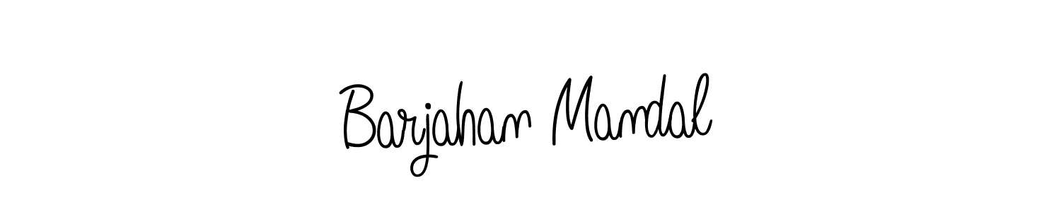 How to make Barjahan Mandal signature? Angelique-Rose-font-FFP is a professional autograph style. Create handwritten signature for Barjahan Mandal name. Barjahan Mandal signature style 5 images and pictures png