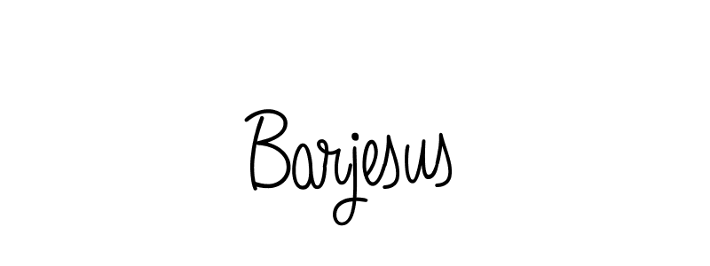 The best way (Angelique-Rose-font-FFP) to make a short signature is to pick only two or three words in your name. The name Barjesus include a total of six letters. For converting this name. Barjesus signature style 5 images and pictures png