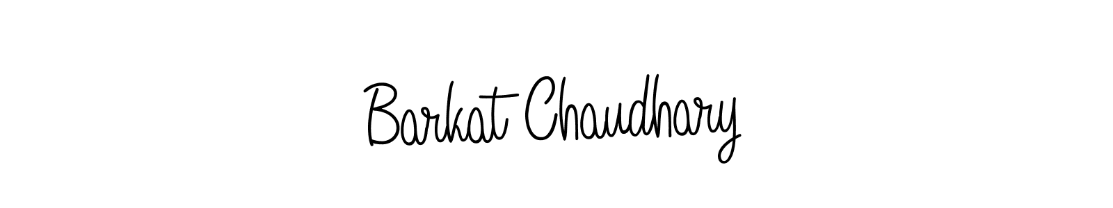 Make a beautiful signature design for name Barkat Chaudhary. With this signature (Angelique-Rose-font-FFP) style, you can create a handwritten signature for free. Barkat Chaudhary signature style 5 images and pictures png