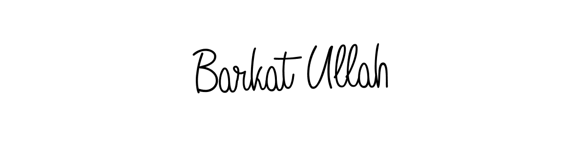 You should practise on your own different ways (Angelique-Rose-font-FFP) to write your name (Barkat Ullah) in signature. don't let someone else do it for you. Barkat Ullah signature style 5 images and pictures png