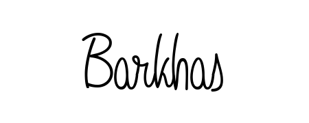 Make a beautiful signature design for name Barkhas. With this signature (Angelique-Rose-font-FFP) style, you can create a handwritten signature for free. Barkhas signature style 5 images and pictures png