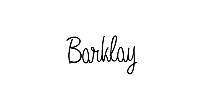 Use a signature maker to create a handwritten signature online. With this signature software, you can design (Angelique-Rose-font-FFP) your own signature for name Barklay. Barklay signature style 5 images and pictures png