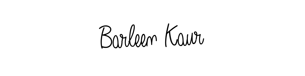 Use a signature maker to create a handwritten signature online. With this signature software, you can design (Angelique-Rose-font-FFP) your own signature for name Barleen Kaur. Barleen Kaur signature style 5 images and pictures png