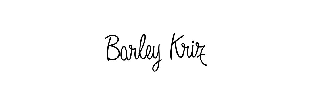Design your own signature with our free online signature maker. With this signature software, you can create a handwritten (Angelique-Rose-font-FFP) signature for name Barley Kriz. Barley Kriz signature style 5 images and pictures png