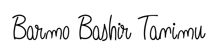 Once you've used our free online signature maker to create your best signature Angelique-Rose-font-FFP style, it's time to enjoy signing your documents with Barmo Bashir Tanimu name. Barmo Bashir Tanimu signature style 5 images and pictures png