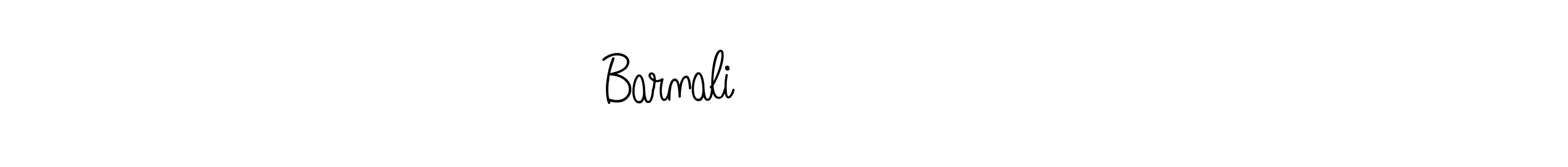 Use a signature maker to create a handwritten signature online. With this signature software, you can design (Angelique-Rose-font-FFP) your own signature for name Barnaliবর্ণালী. Barnaliবর্ণালী signature style 5 images and pictures png