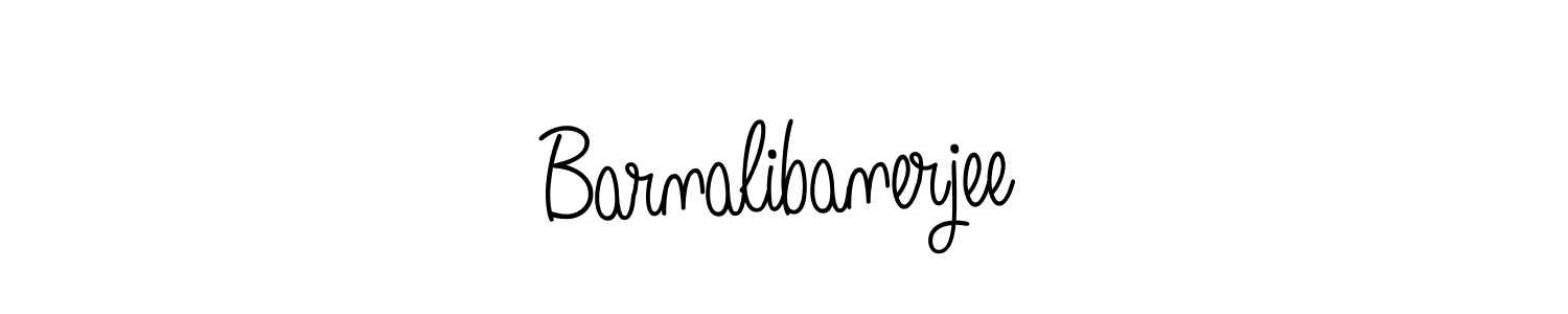 Design your own signature with our free online signature maker. With this signature software, you can create a handwritten (Angelique-Rose-font-FFP) signature for name Barnalibanerjee. Barnalibanerjee signature style 5 images and pictures png