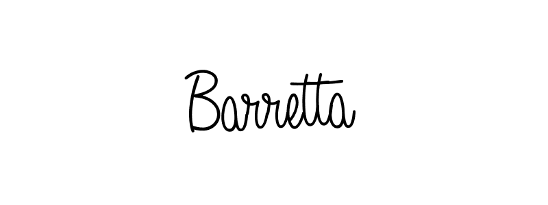 How to make Barretta name signature. Use Angelique-Rose-font-FFP style for creating short signs online. This is the latest handwritten sign. Barretta signature style 5 images and pictures png