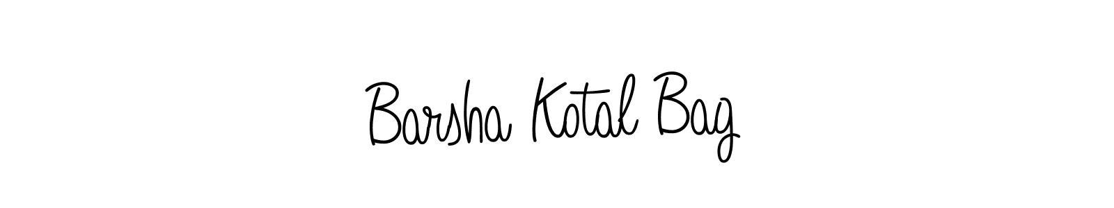 How to make Barsha Kotal Bag name signature. Use Angelique-Rose-font-FFP style for creating short signs online. This is the latest handwritten sign. Barsha Kotal Bag signature style 5 images and pictures png