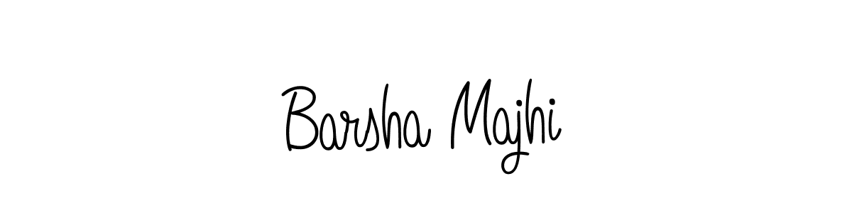 Make a beautiful signature design for name Barsha Majhi. With this signature (Angelique-Rose-font-FFP) style, you can create a handwritten signature for free. Barsha Majhi signature style 5 images and pictures png